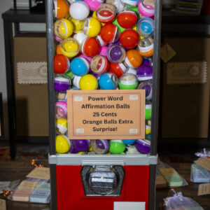 affirmation balls pic in power word postcards shop
